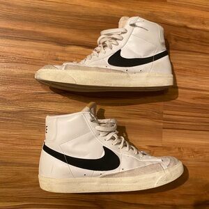 NIKE BLAZER MID '77 VINTAGE BASKETBALL SHOES BQ6806-100 MENS 10.5 PREOWNED